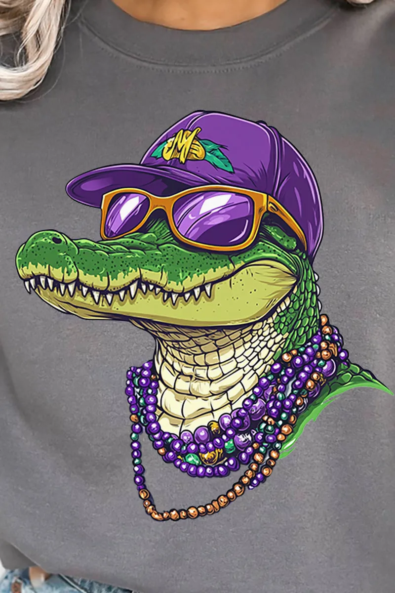 Gator Gras Heavy-weight Crew Sweatshirt