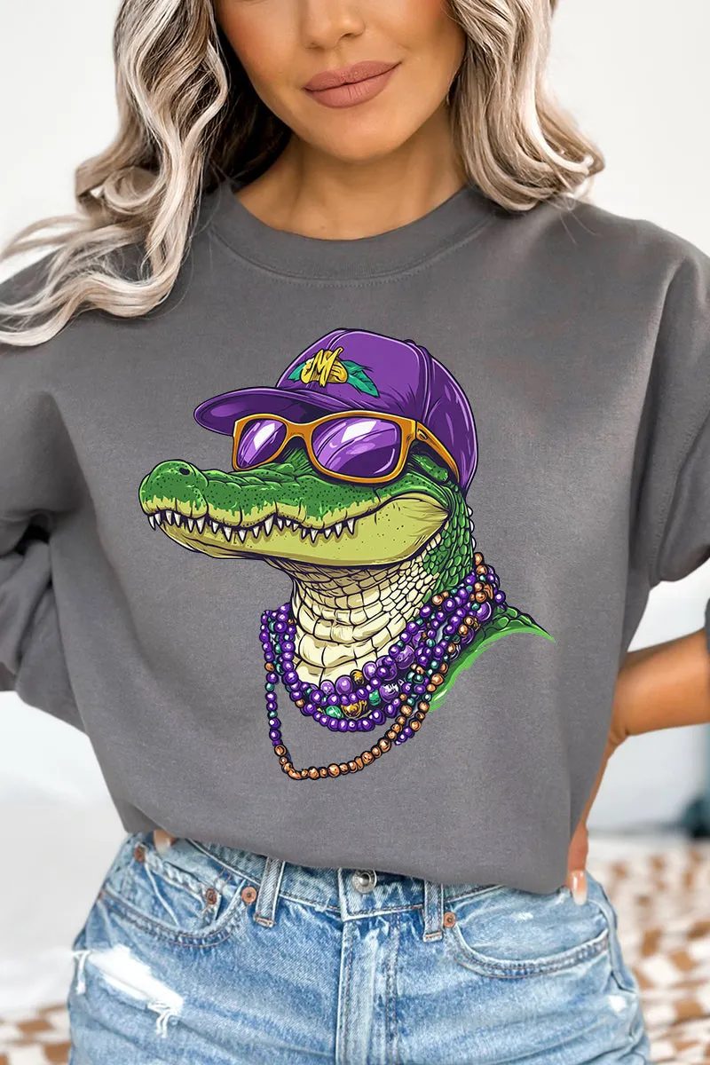 Gator Gras Heavy-weight Crew Sweatshirt