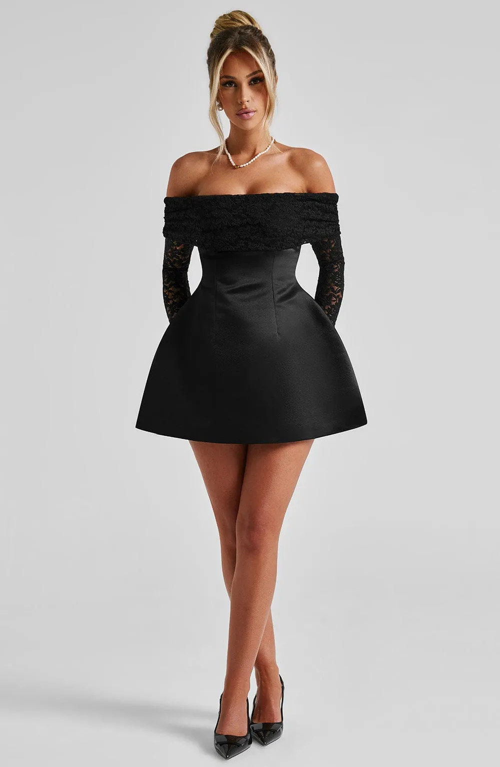 Georgianna Mini Dress - Black