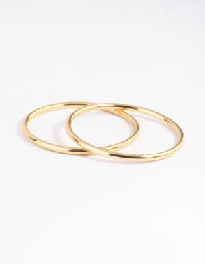 Gold Plated Bangle Set