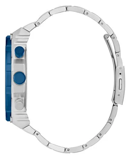 Guess Gents Exposure Silver & Blue Watch