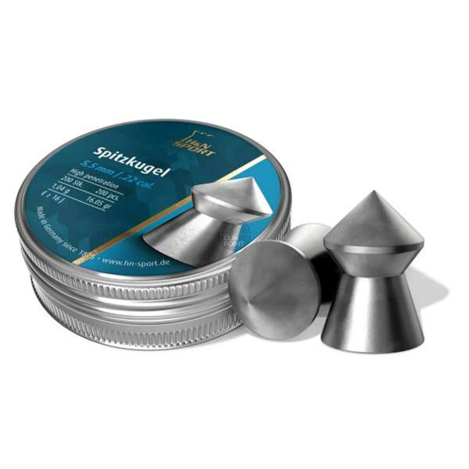 H&N Spitzkugel | 5.5mm | 1.04g | 16.05gr | 200 Pcs