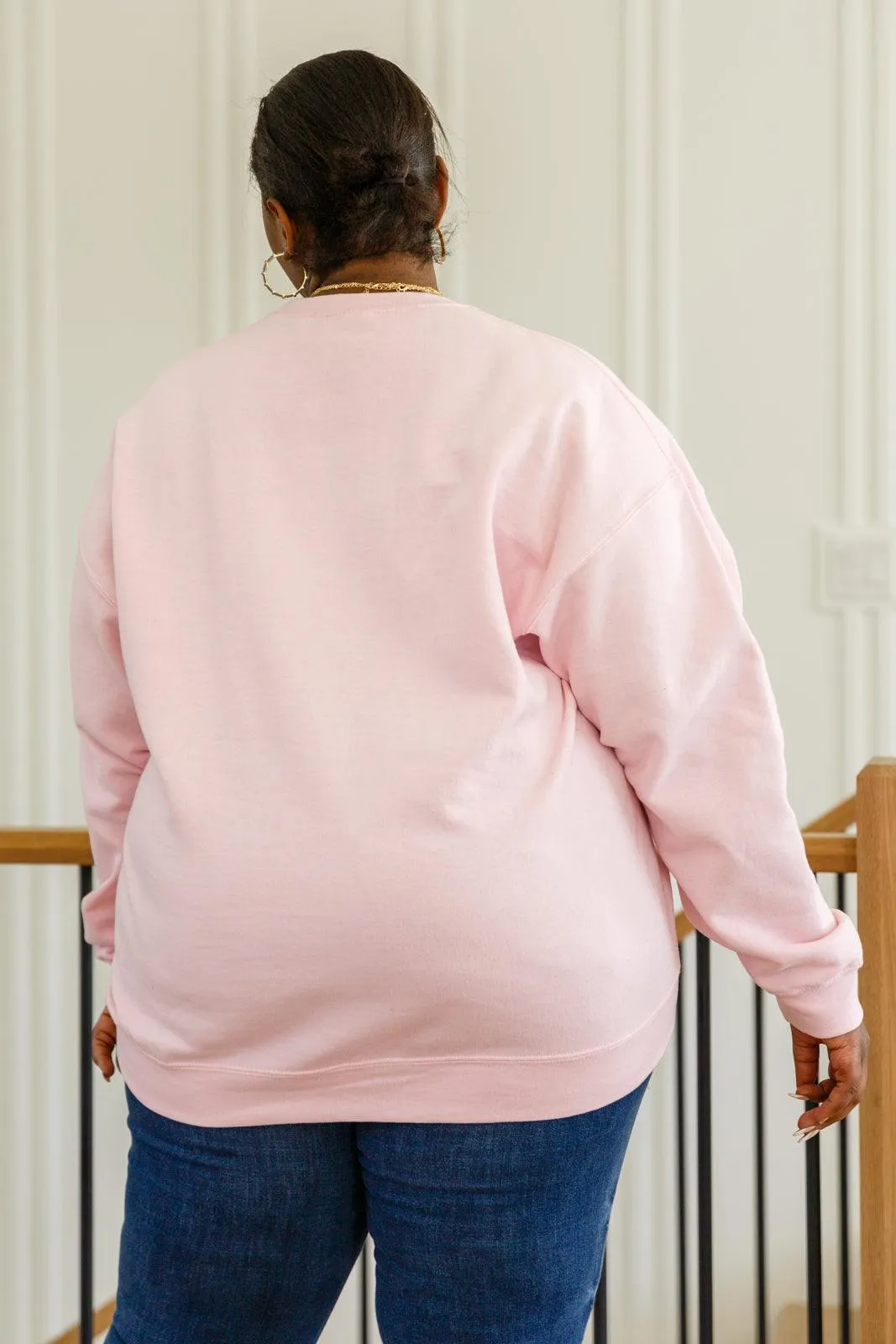 Hazel Blues® | Sleigh All Day Sweatshirt In Pink