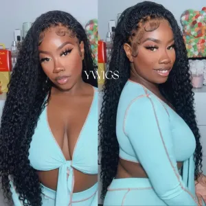 HD Lace Bohemian Knotless Human Hair Full Lace Braided Wig 26 inches