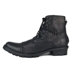 High End genuine leather handmade punk rock Boots men wedge ankle British cowboy Retro botas Wipe the old shoes