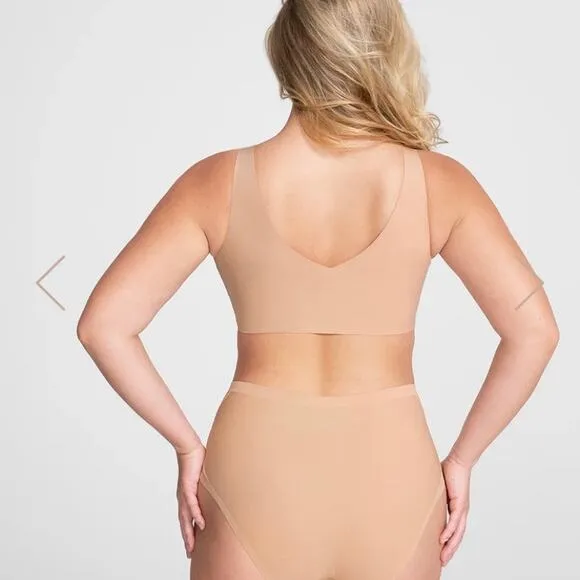 Honeylove Sand Beige V Neck Bra Sz.L