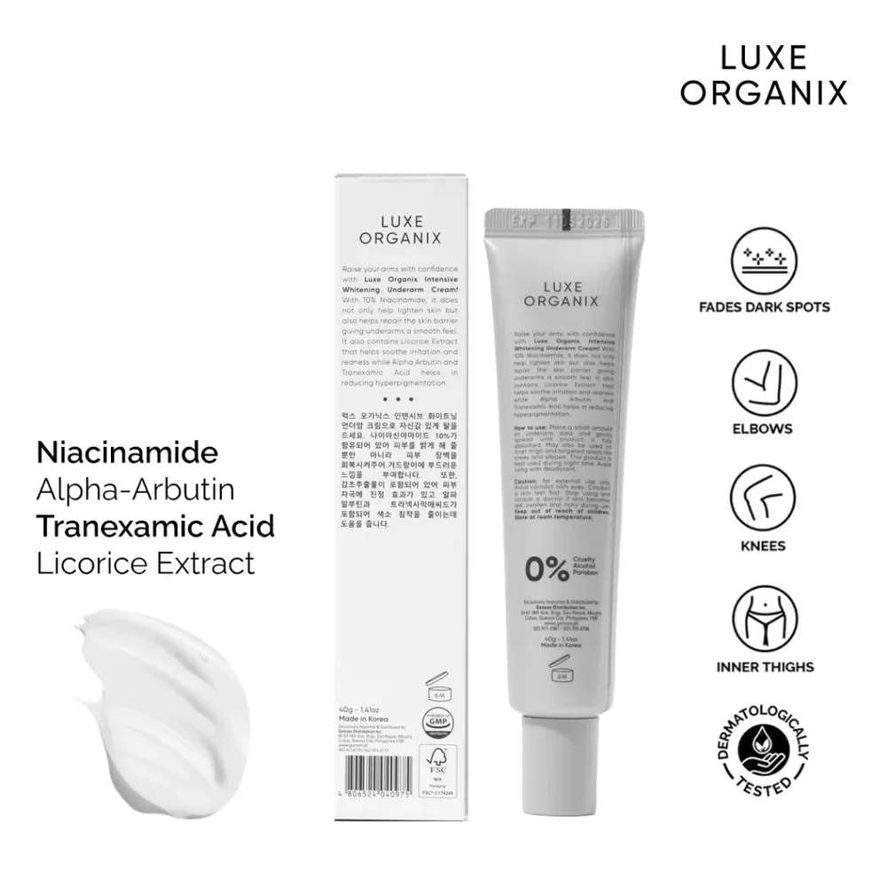Intensive Whitening Underarm Cream 10% Niacinamide   30% More