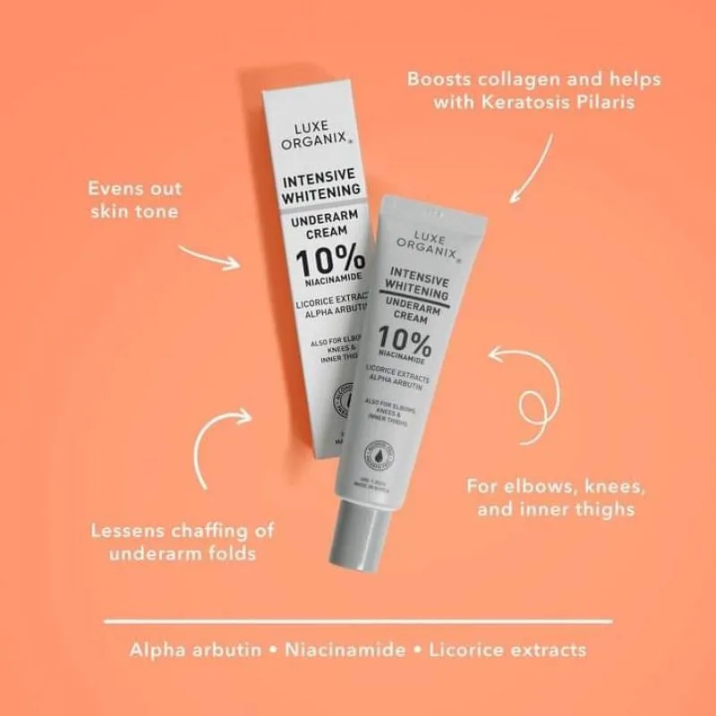 Intensive Whitening Underarm Cream 10% Niacinamide   30% More