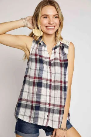Jackie Plaid Buttoned Shirt