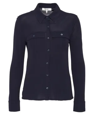 Jersey Button Up Shirt