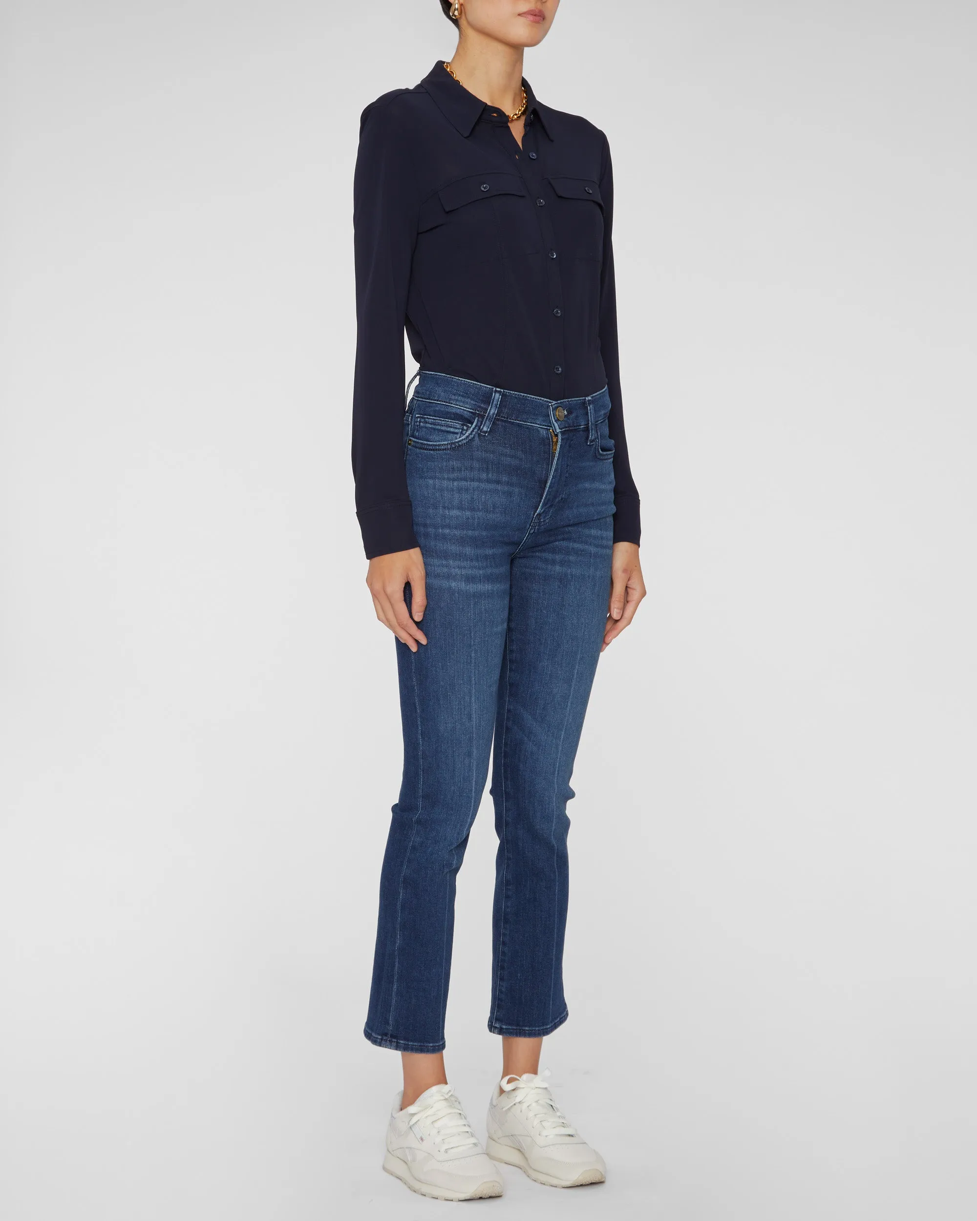 Jersey Button Up Shirt