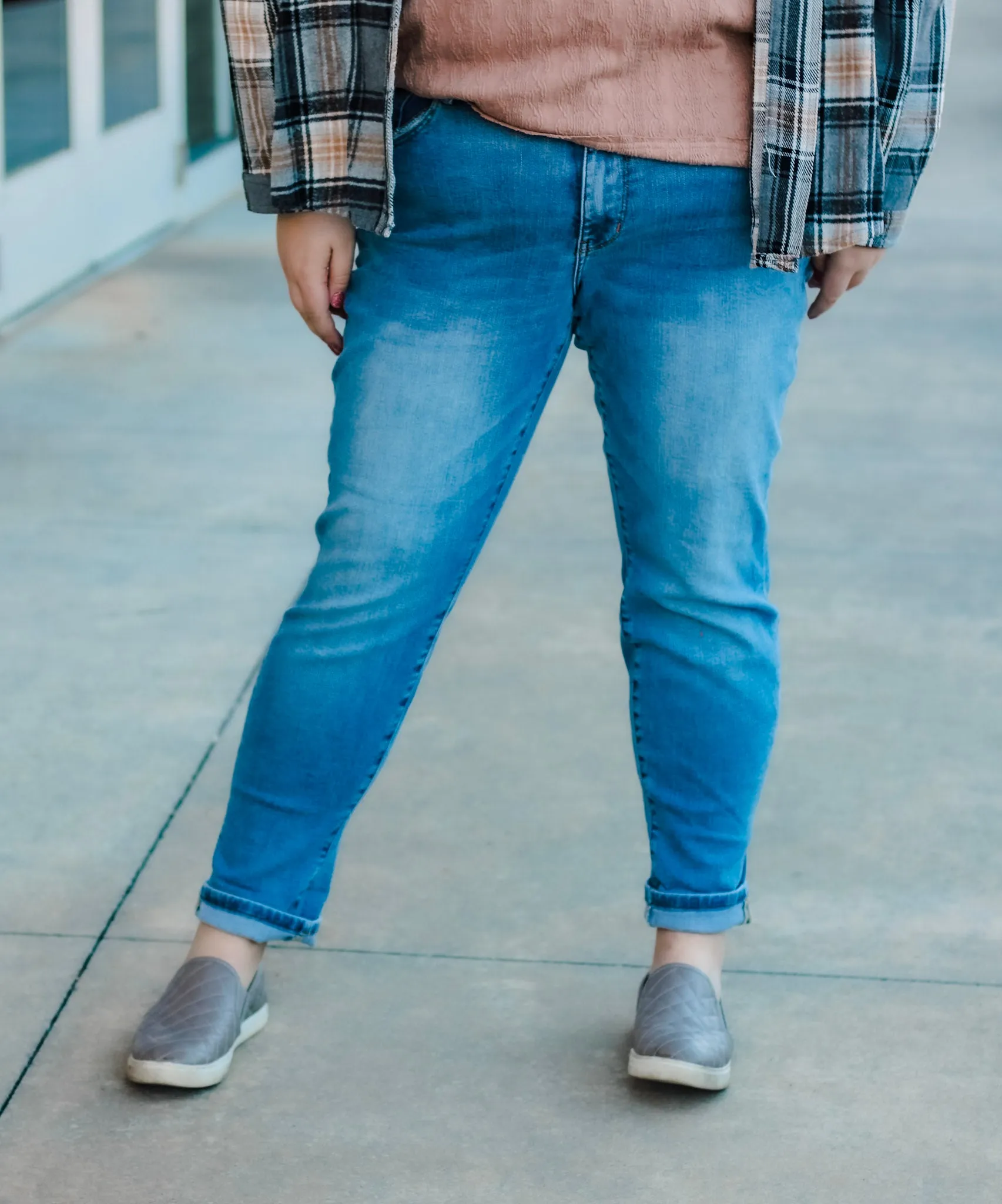 Judy Blue- Non-Distressed Boyfriend Jeans