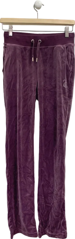 Juicy Couture Purple Velour Tracksuit Trousers UK XS