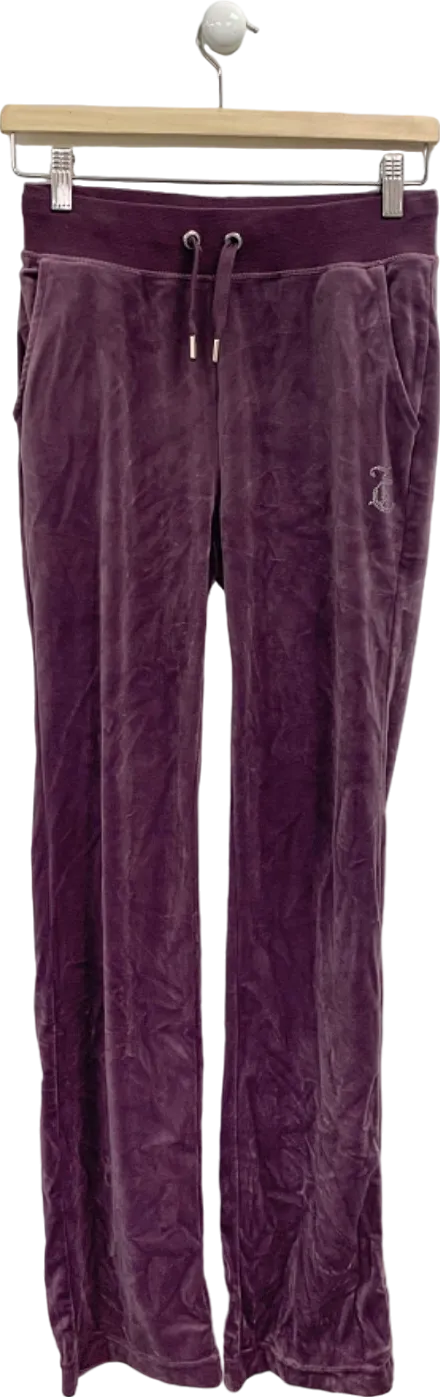 Juicy Couture Purple Velour Tracksuit Trousers UK XS
