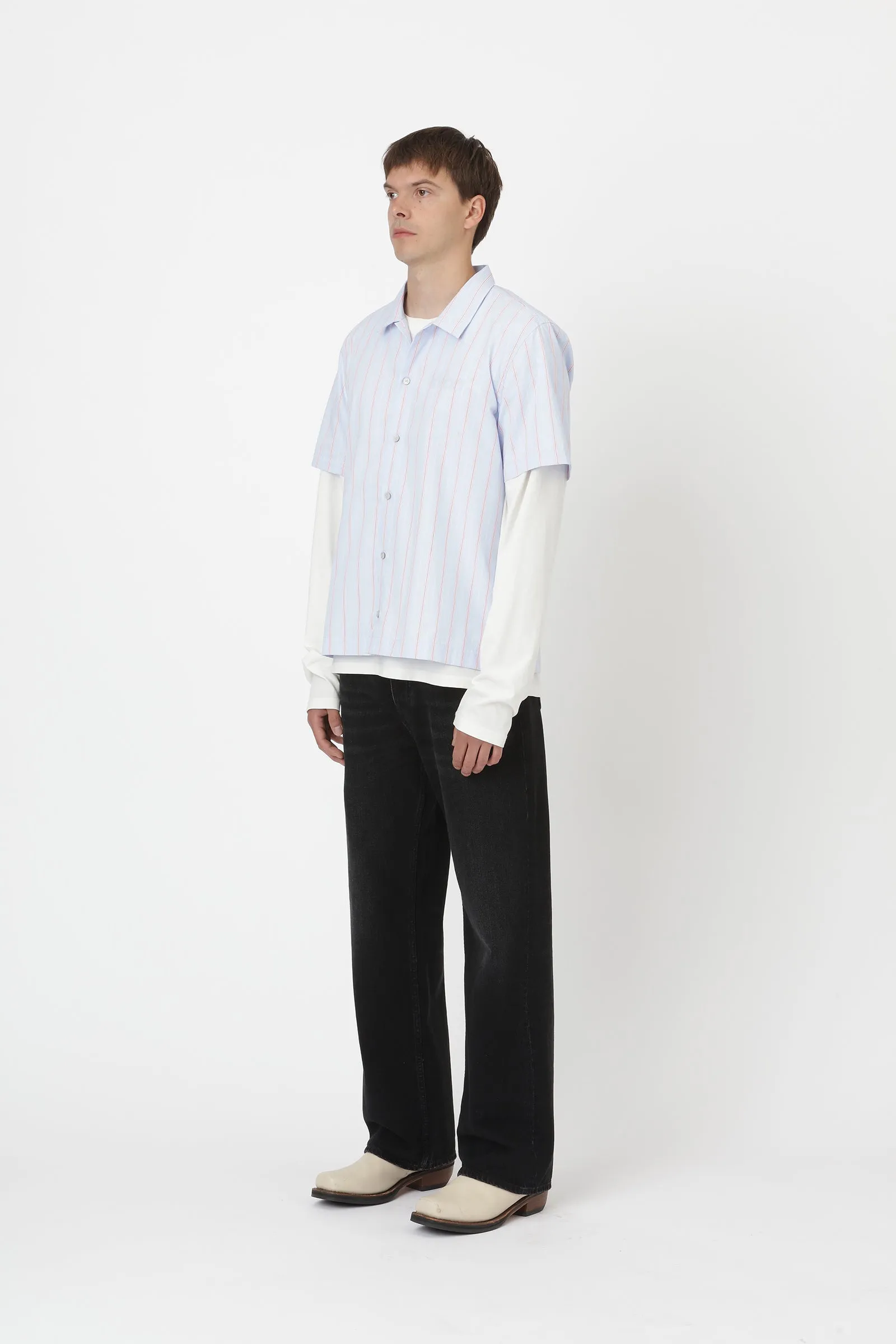 Kirk Stripe - Blue Red Stripe