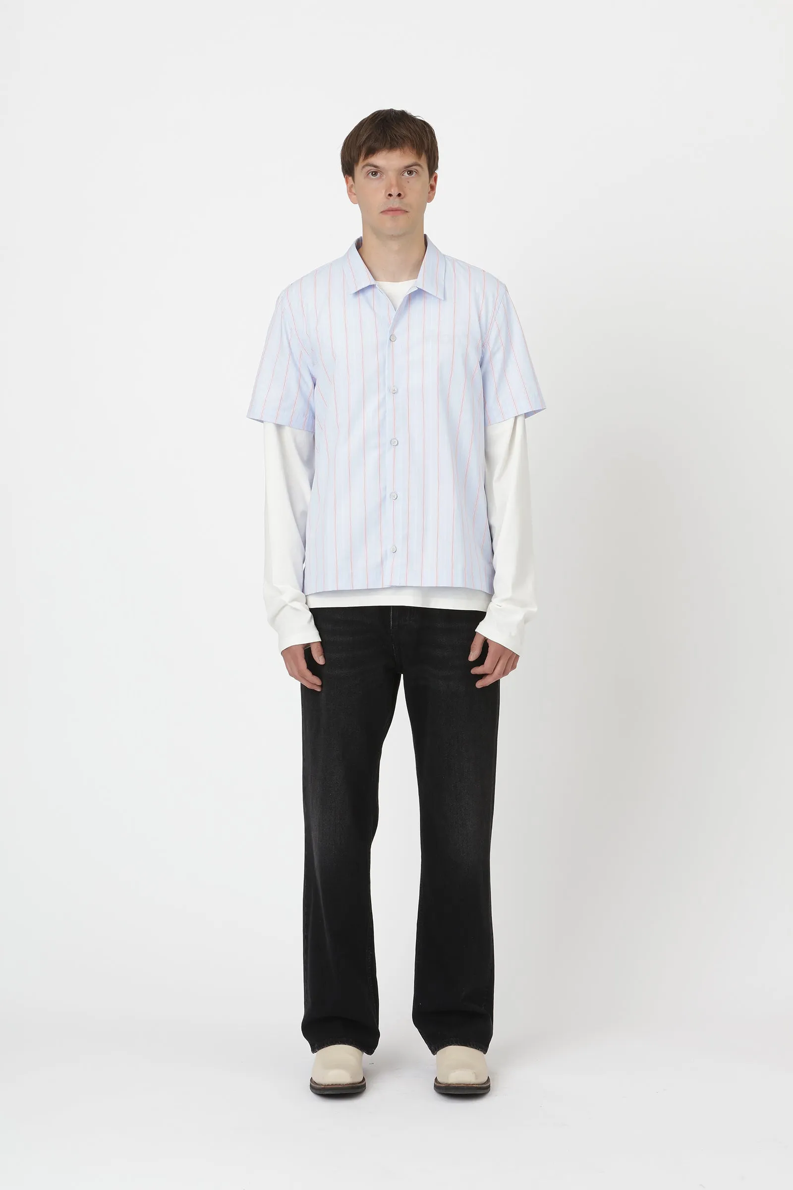 Kirk Stripe - Blue Red Stripe