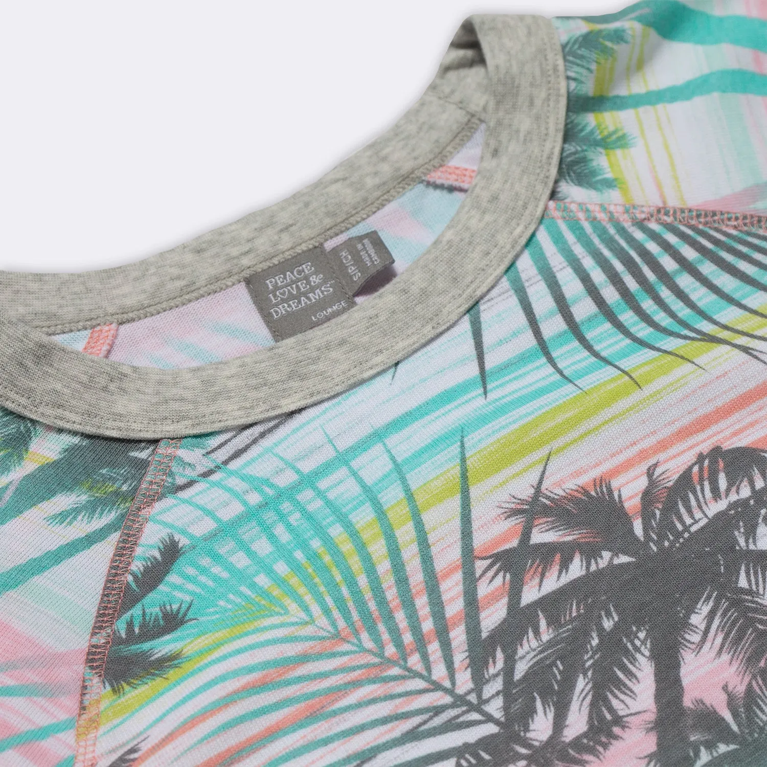 Ladies' Palm Tree Print Lounge Sweatshirt