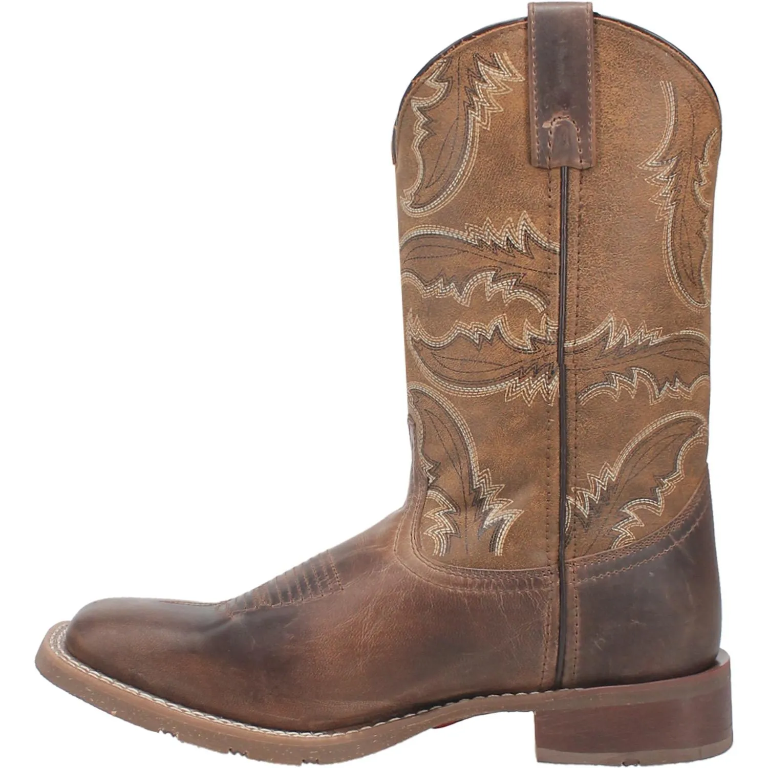 Laredo Tan Bradshaw Broad Square Toe Boots for Men