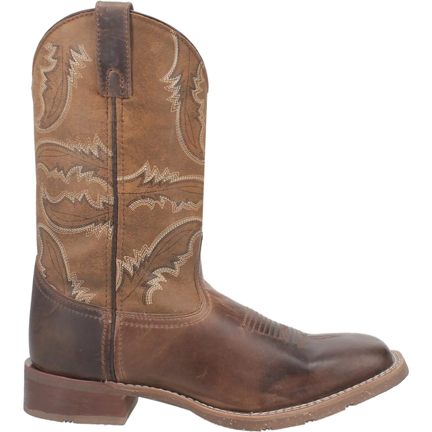 Laredo Tan Bradshaw Broad Square Toe Boots for Men