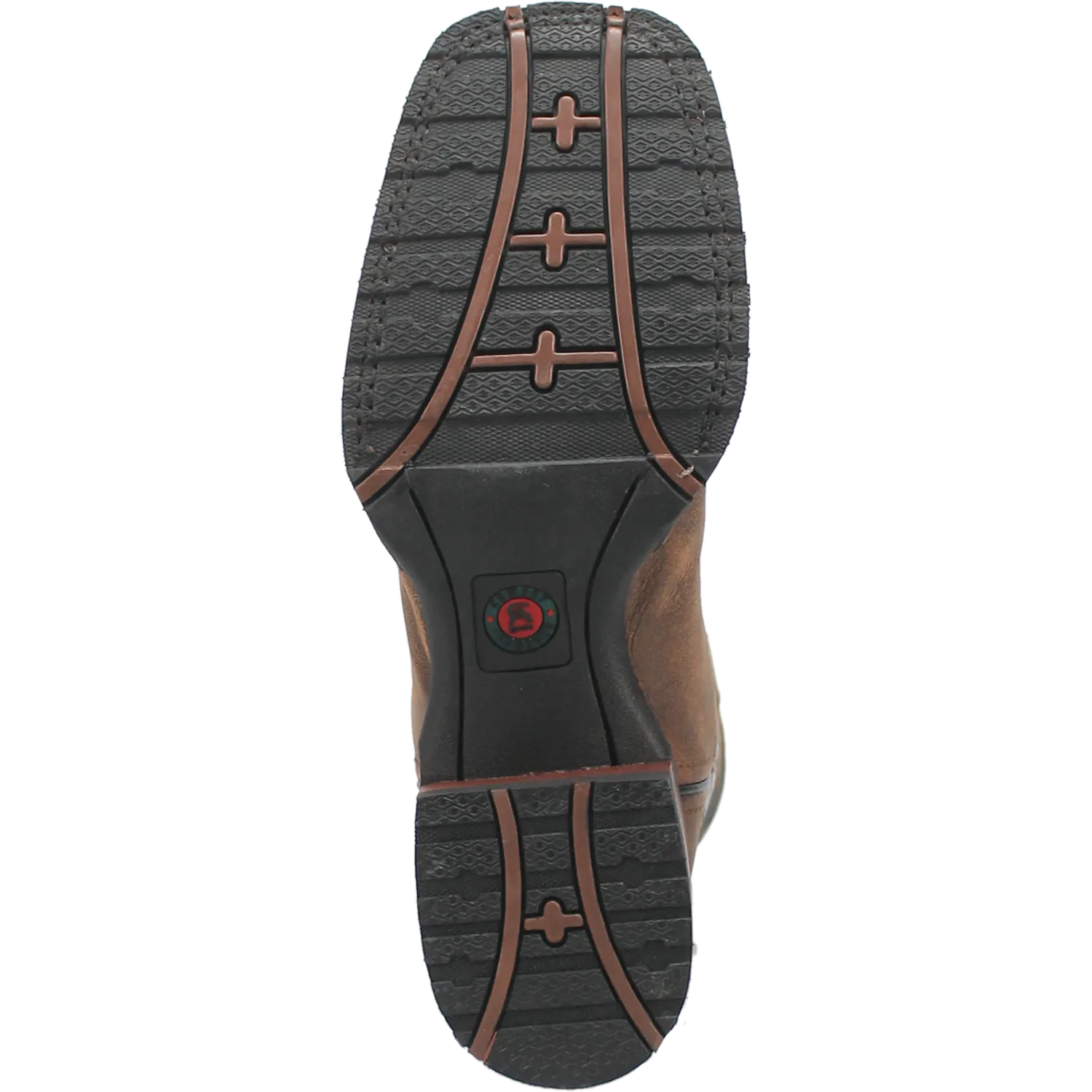 Laredo Tan/Black Kosar Broad Square Toe Boots for Men