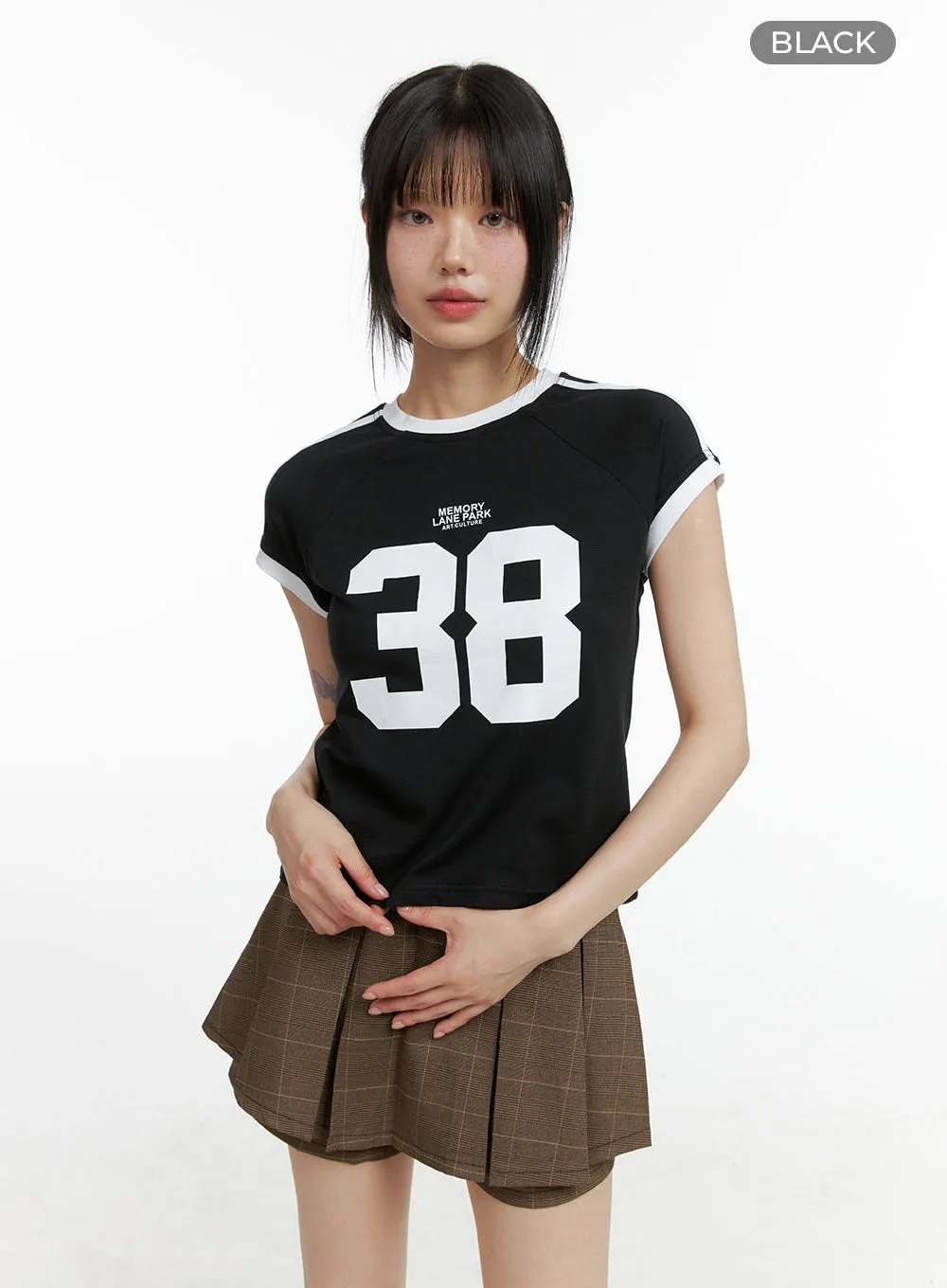 Lettering Crop Tee CL402