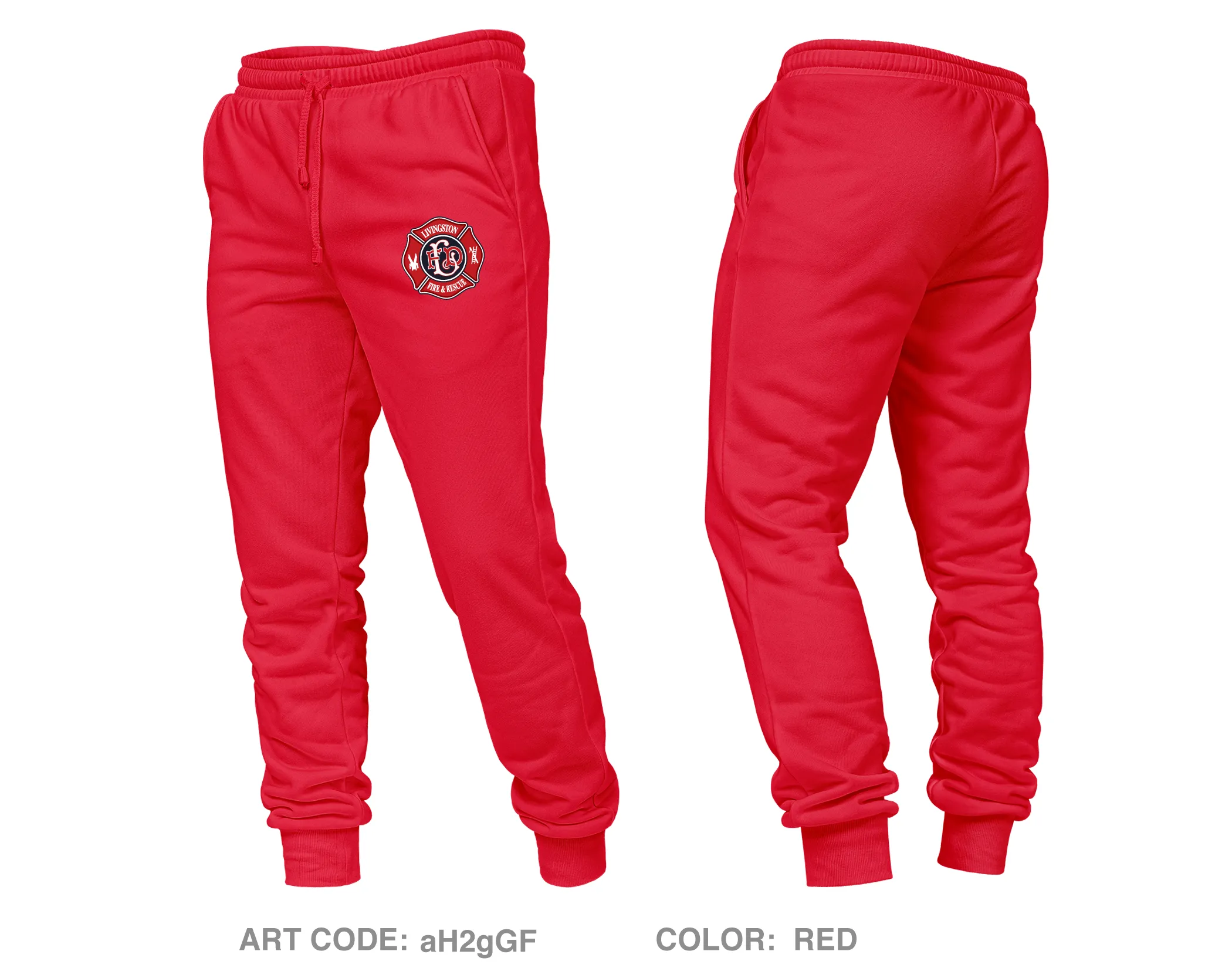 Livingston Fire Department B-Shift Core Unisex Performance Joggers - aH2gGF