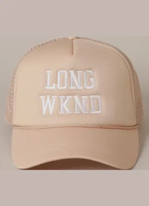 Long WKND Trucker Hat