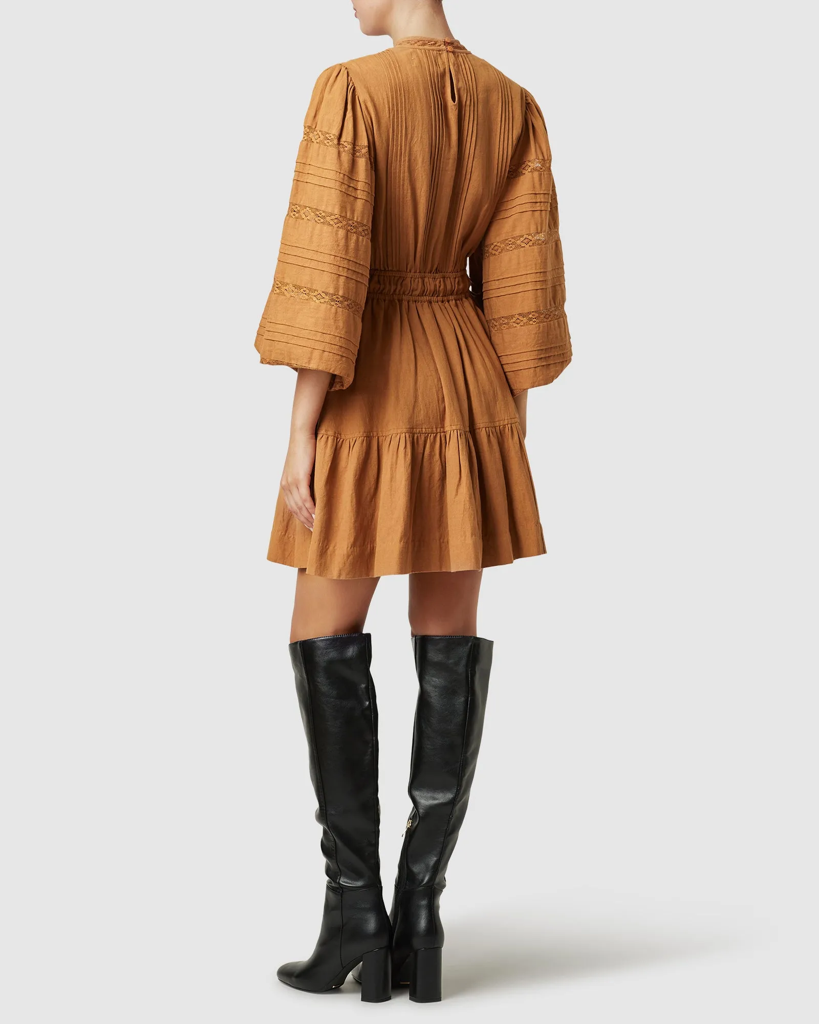 Loom Mini Dress- Butterscotch ~ MOS the label