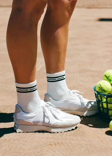 Lorna Jane Sporty Crew Sock - Porcelain