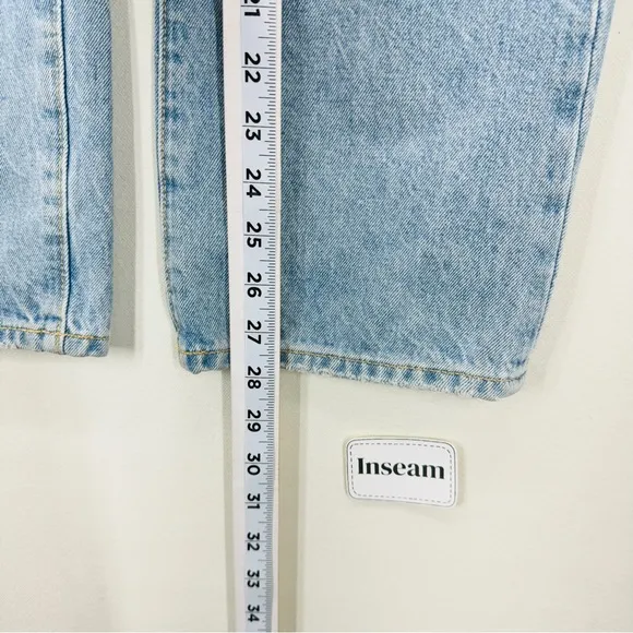 Lovers   Friends Reece Women High Waist Jeans Slim Straight Blue Sz 31 Casual
