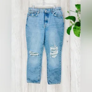 Lovers   Friends Reece Women High Waist Jeans Slim Straight Blue Sz 31 Casual
