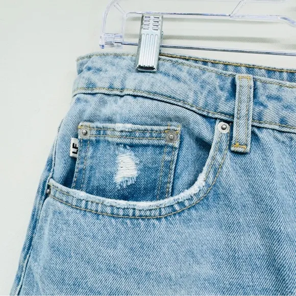 Lovers   Friends Reece Women High Waist Jeans Slim Straight Blue Sz 31 Casual