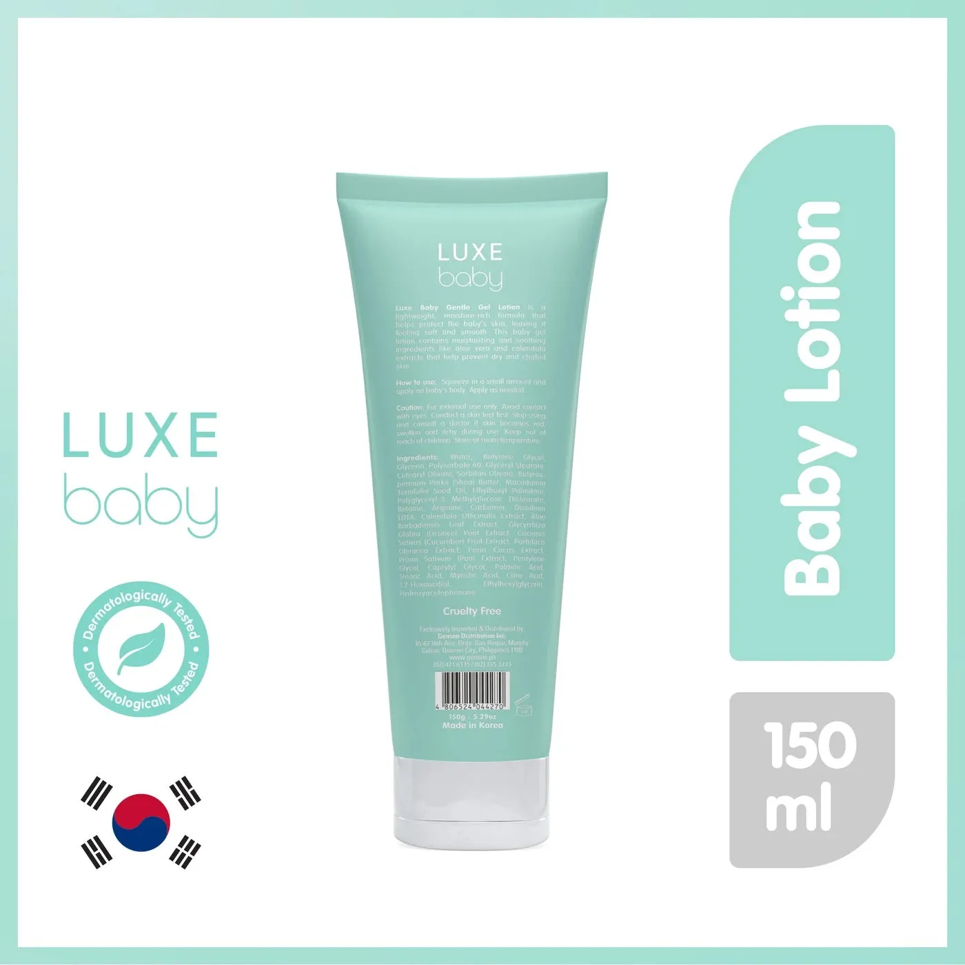 Luxe Baby Gentle Gel Lotion w/ Aloe Vera & Calendula 150ml