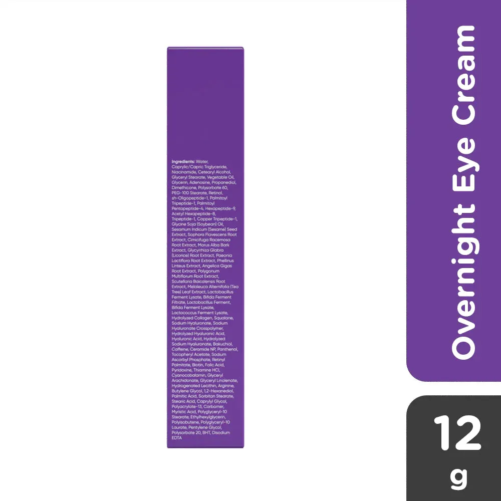 Luxe Organix Advanced Retinol   Bakuchiol Deep Wrinkle Eye Contour Overnight Cream 12g