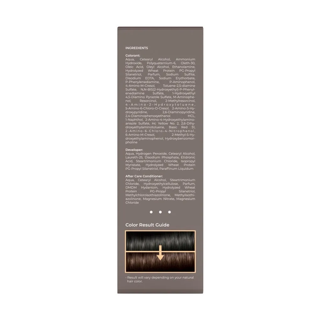 LUXE ORGANIX Keratin Hair Color   Care 140ml (Light Brown) Exp 06/2024