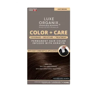 LUXE ORGANIX Keratin Hair Color   Care 140ml (Light Brown) Exp 06/2024