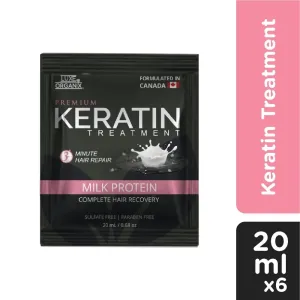 Luxe Organix Premium Keratin  Milk Protein Complete Hair Recovery 6s