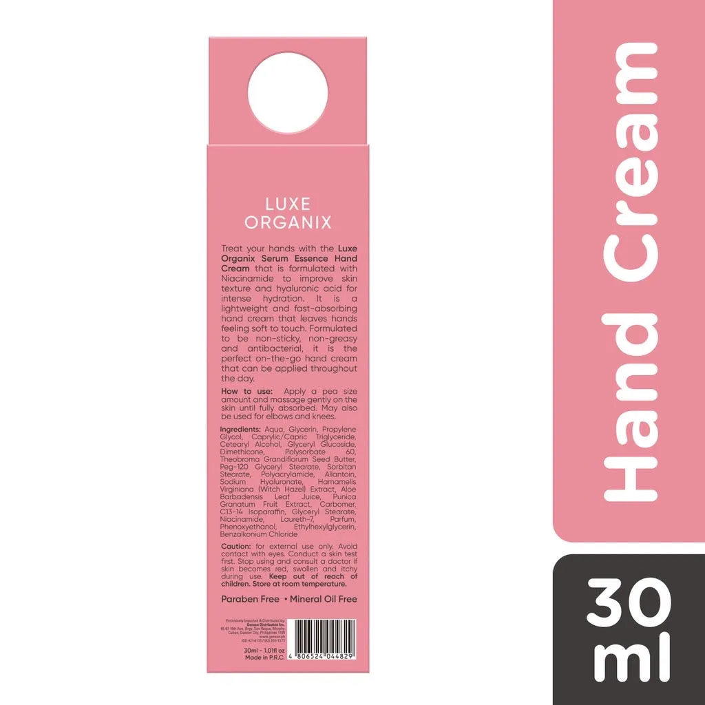 LUXE ORGANIX Serum Essence Hand Cream 30ml