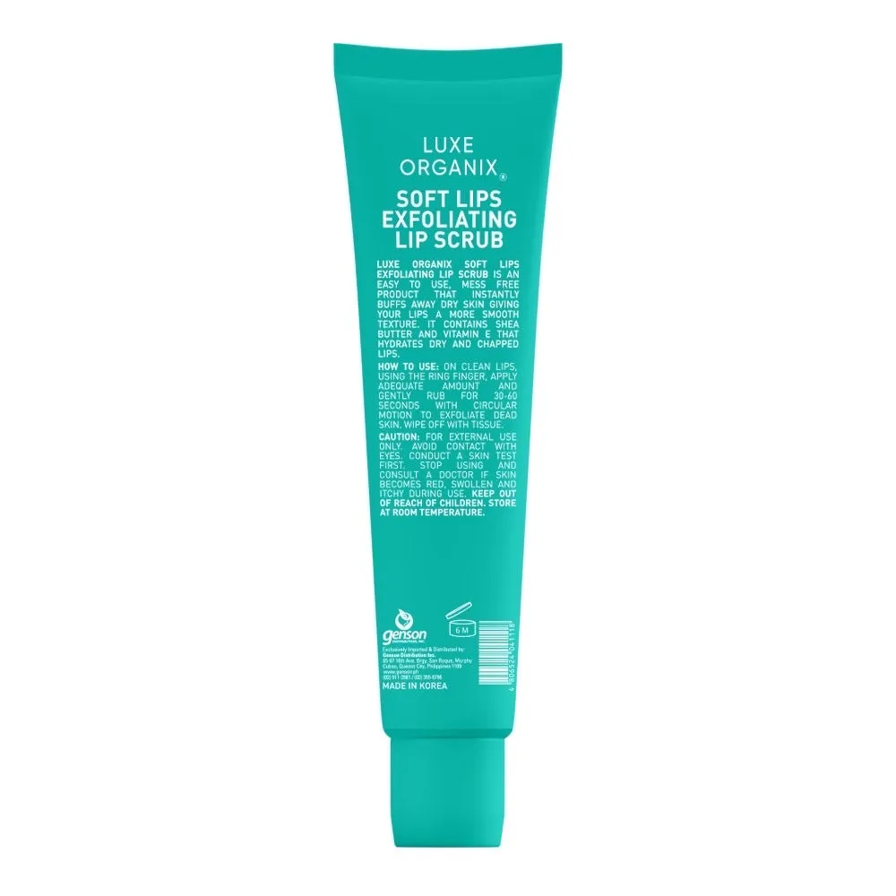 Luxe Organix Smooth Lips Exfoliating Lip Scrub 15g