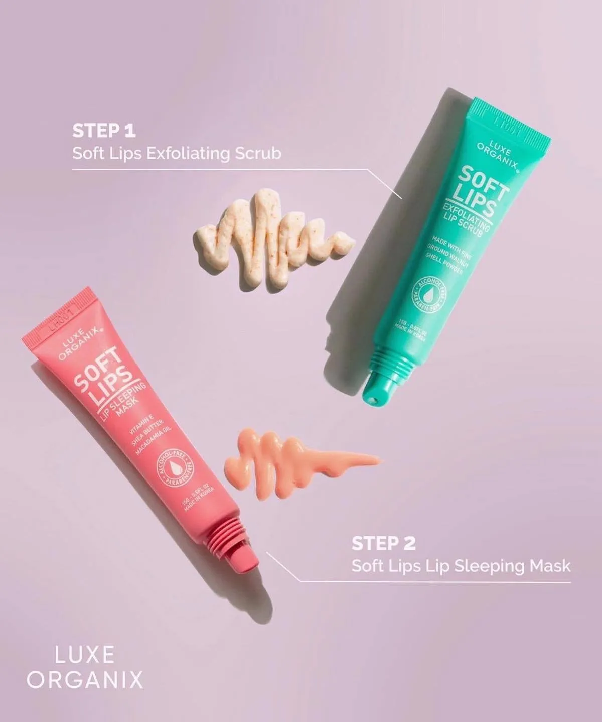 Luxe Organix Smooth Lips Exfoliating Lip Scrub 15g