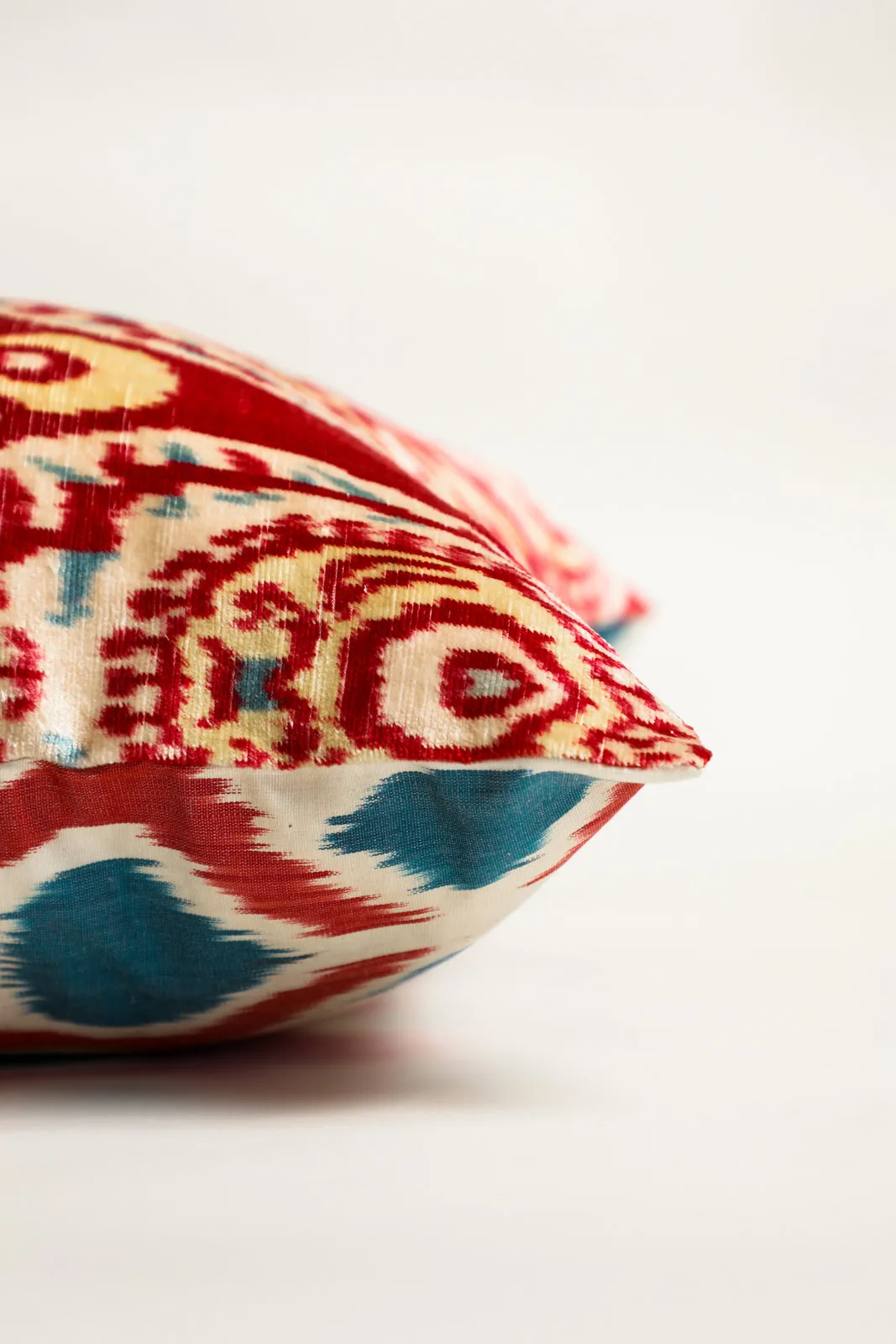 Luxe Royal Red Square Pillow Cover