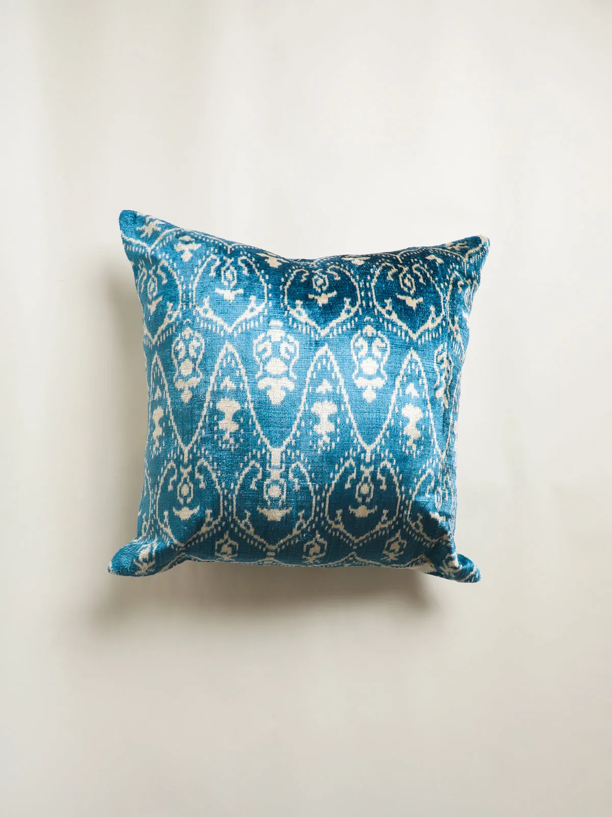 Luxe Sapphire Square Pillow Cover