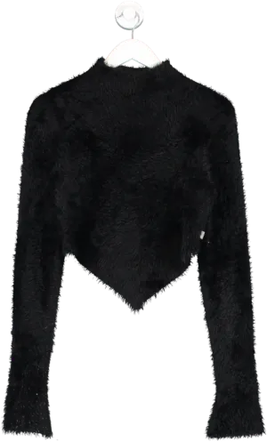 Marc Jacobs Black Hairy Grunge Pointed Sweater UK M