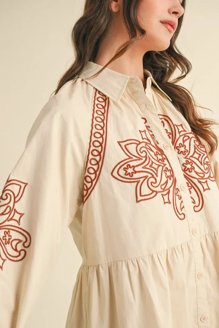 MESA EMBROIDERED DRESS