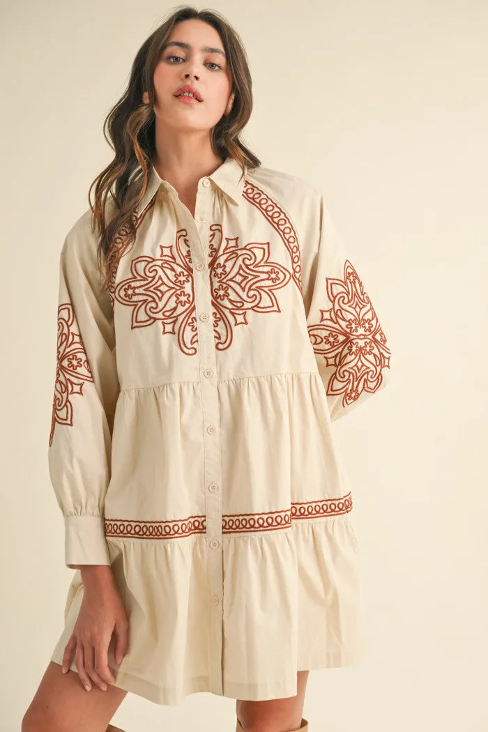 MESA EMBROIDERED DRESS