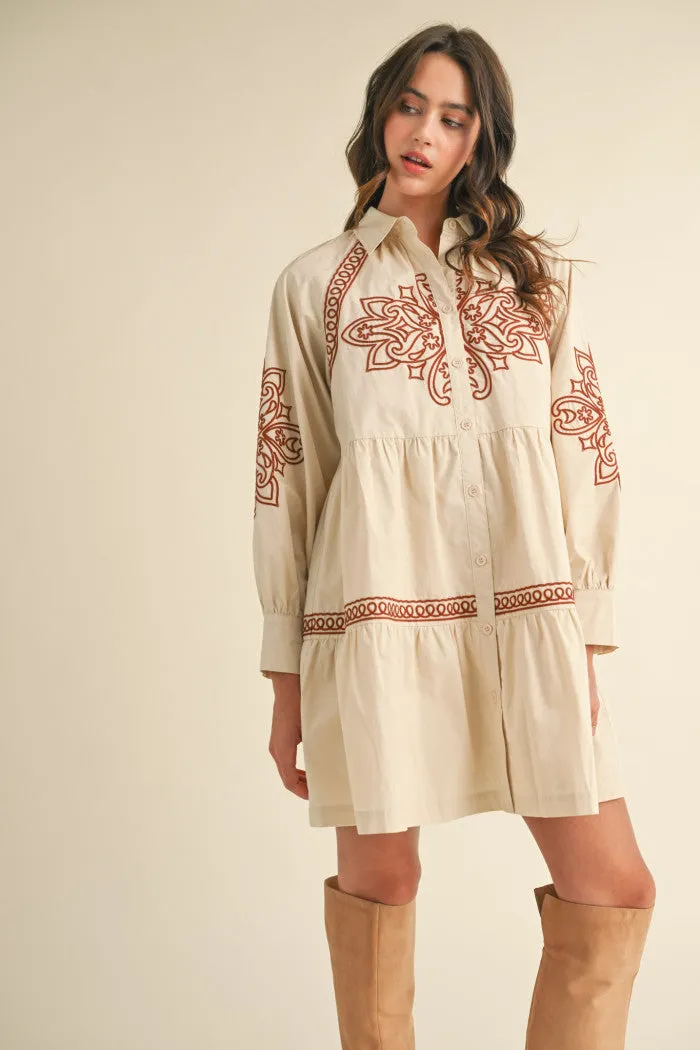 MESA EMBROIDERED DRESS