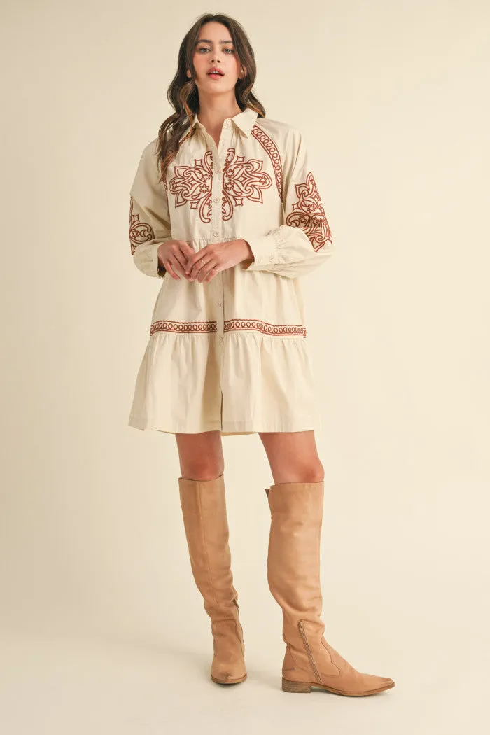 MESA EMBROIDERED DRESS