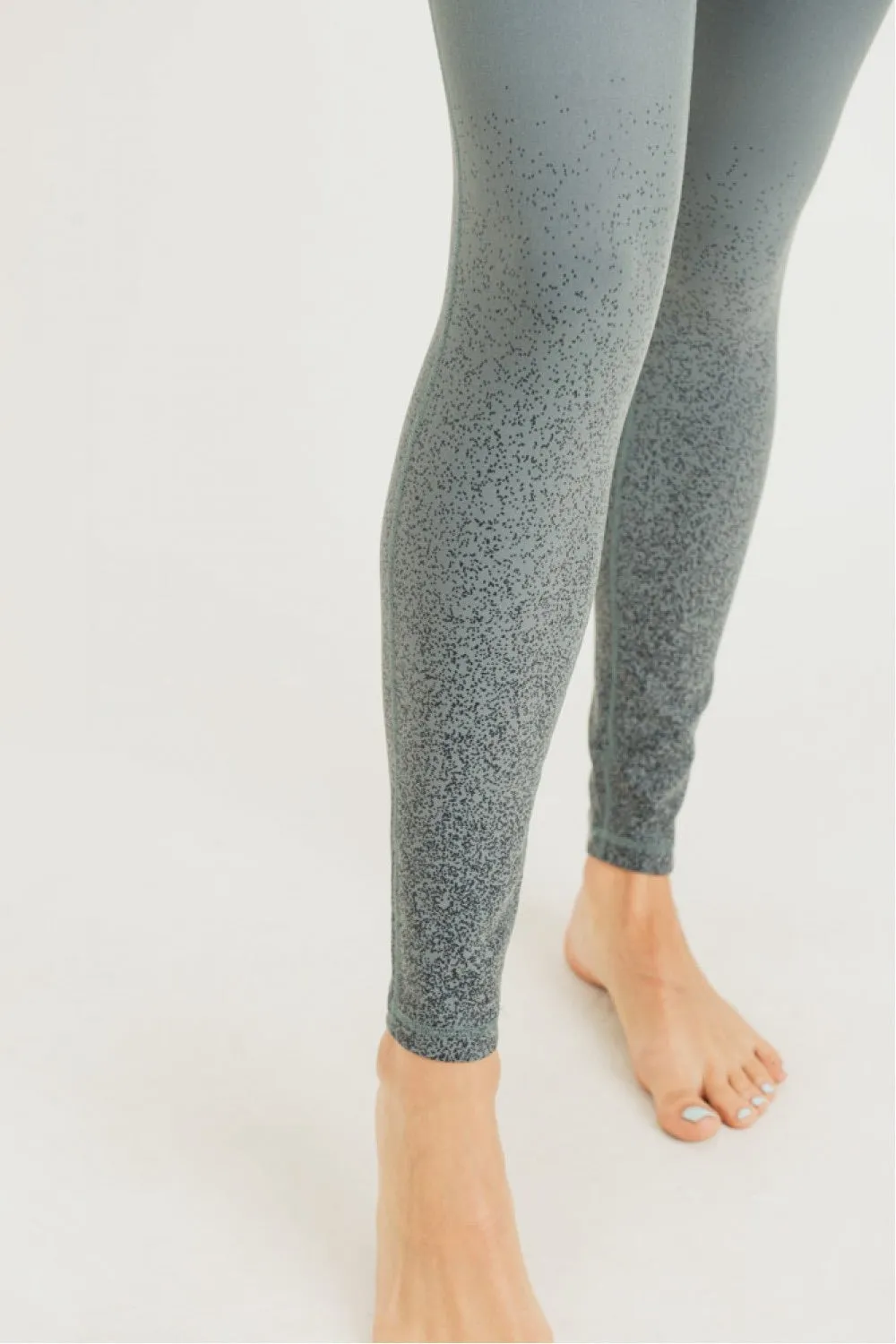 Metallic Raindrop Foil Highwaist Leggings in Deja Vu