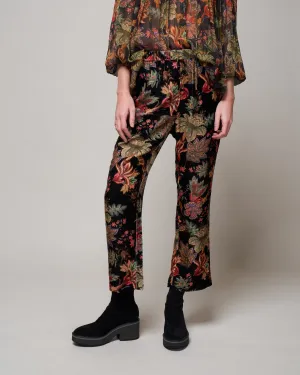 milano pant - multi jacobean black