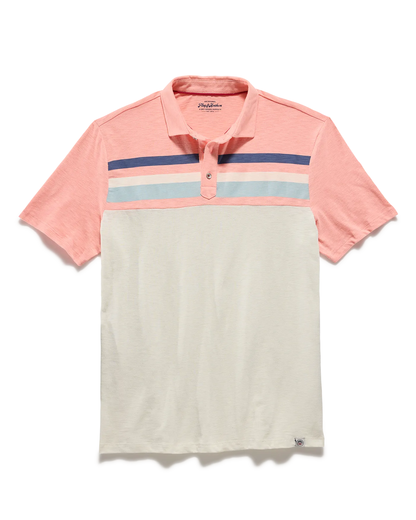 MILLVILLE CHEST STRIPE SLUB POLO